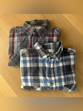 Men’s Size Medium Shirt Bundle - Batton & Weatherproof Flannel Button Down